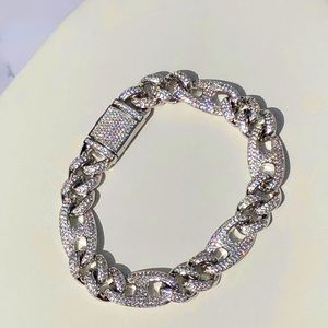 14K Gold Plated Cuban CZ Bracelet